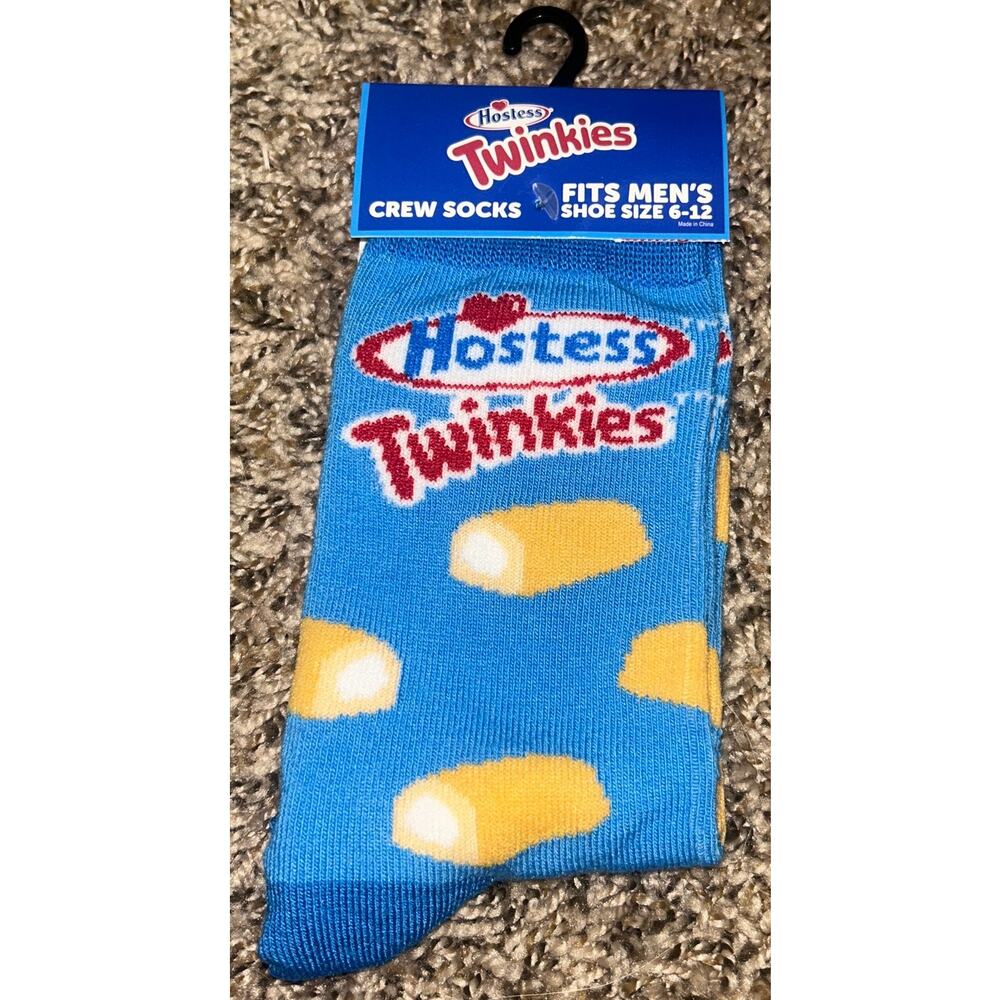 Men's Hostess Twinkie Crew Socks Shoe Size 6-12 (NEW)
